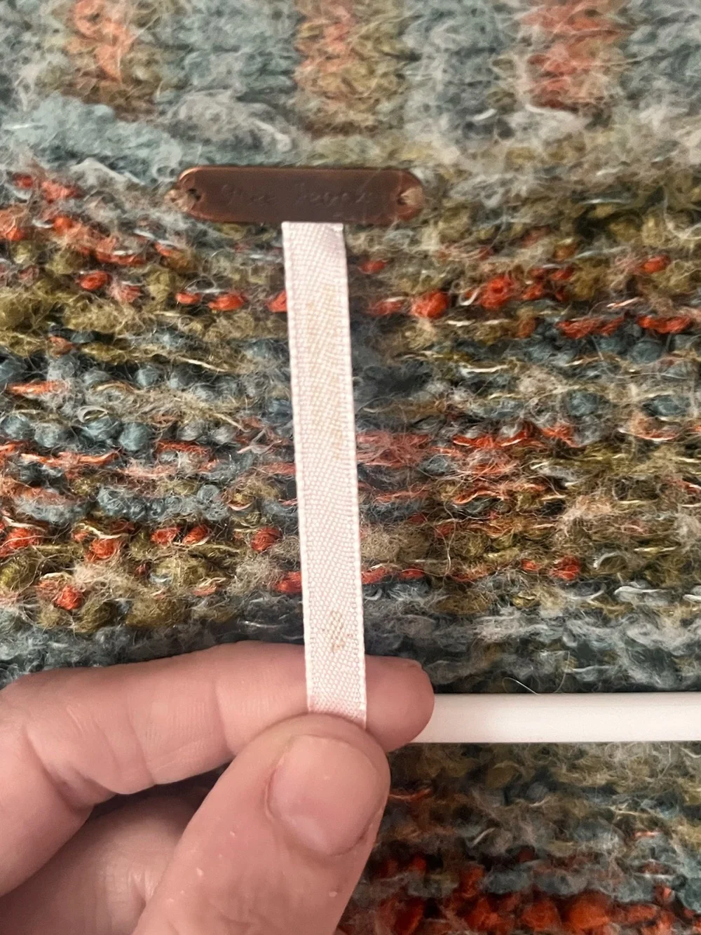 Free People Multicolor Knit Cardigan - Olive, Rust, Cream